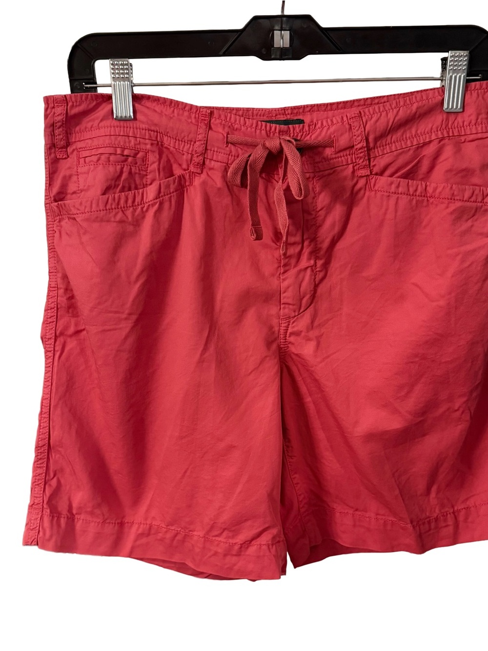 Lauren Ralph Lauren Women’s Shorts Drawstring Slash Pockets Washed Red Sz 6 NWOT